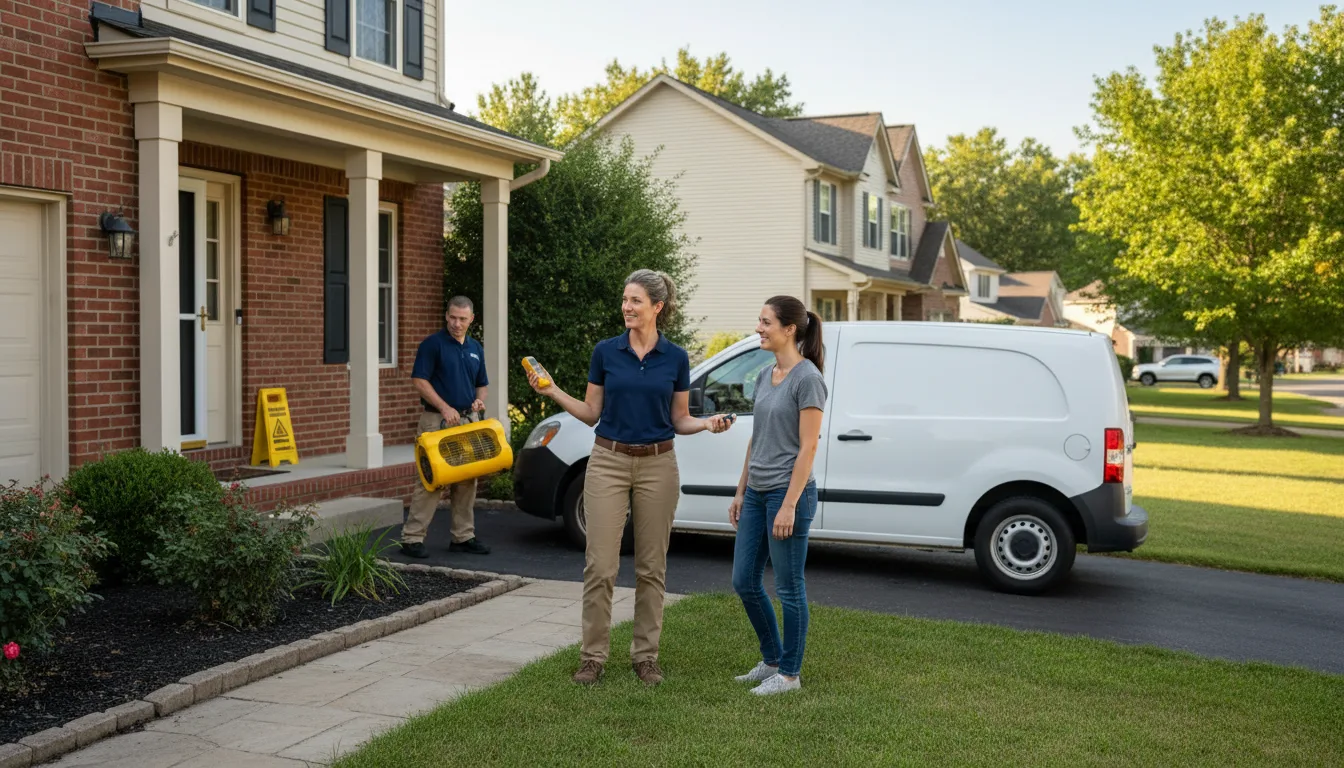 Residential water damage restoration in North Platte, NE